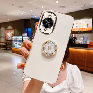 Ốp lưng Huawei Nova 14 14Pro Thiết kế mới Huawei Nova 14 Pro Vỏ điện thoại mạ điện silicon mềm sang trọng có giá đỡ nhẫn