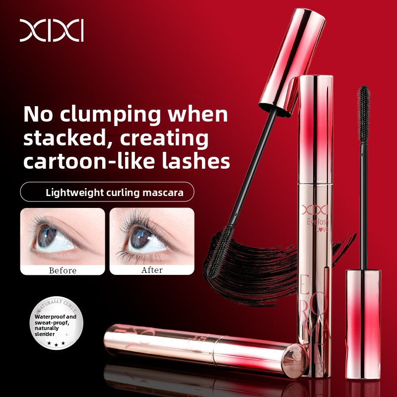 XIXI D917 Mascara Làm Cong Dài Mi, Chống Nước Lâu Trôi, Tơi Mi Không Vón Cục, Chuốt Mi Nhẹ Mắt, Curl Fix Mascara