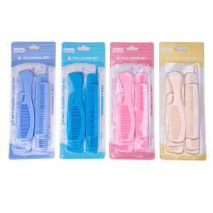 Bộ Lược Tạo Kiểu Tóc 6 Trong 1 Nhựa Detangling Bàn Chải Và Đuôi Lược Dành Cho Nữ Salon Chất Lượng Dụng Cụ Làm Tóc Gói Quà Tặng