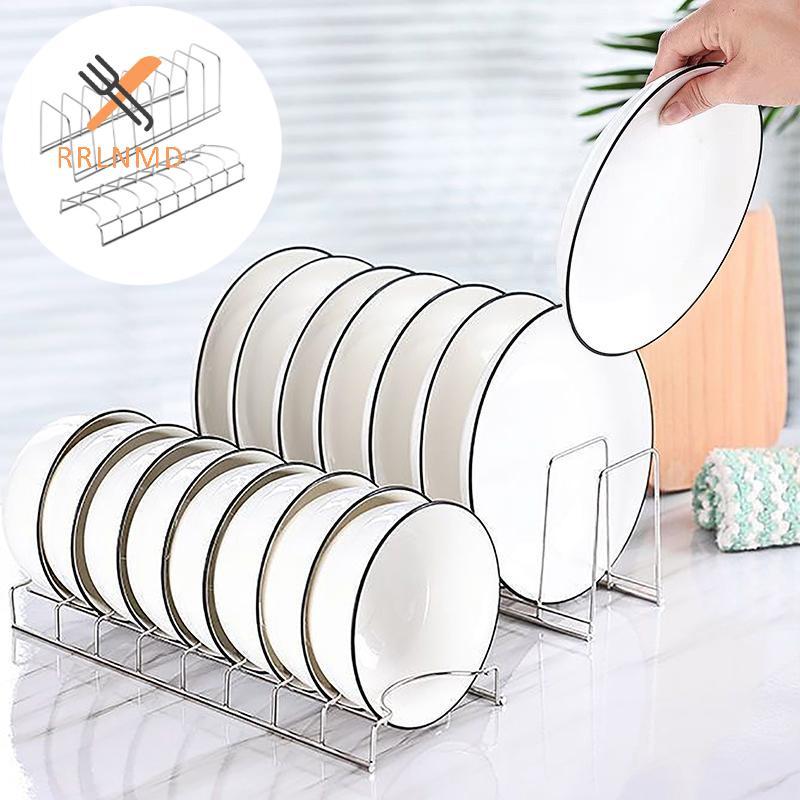 RRLNMD Đĩa Inox Thoát Ra Bếp Nắp Nồi Đĩa Bảo Quản Ras Kệ Đa Năng Bát Sấy Giá Đỡ Nhà Bếp Sắp Xếp MỚI