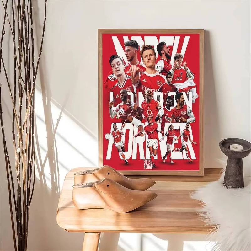 Arsenal FC Bóng Đá Canvas Poster Chống Thấm Nước Không Khung Nghệ Thuật Treo Tường Cho Phòng Ngủ Ký Túc Xá Thanh Cafe Trang Trí