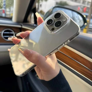 High transparency and large holes are suitable for iPhone16promax phone cases16Transparent