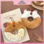 MYPANDA Dễ Thương Hình Donut Capybara Squea Sang Trọng Móc Khóa Capibara Đồ Chơi Sang Trọng Treo Túi Trang Trí Trang Trí Mặt Dây Chuyền Phụ Kiện Quà Tặng.