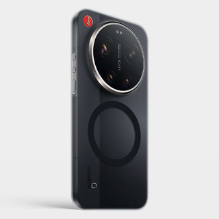 Thích hợp cho Xiaomi 17ultra leica Phiên bản Vỏ điện thoại có thể cài đặt Tay cầm Bộ chụp ảnh leica Nhãn đỏ Đào Vỏ bảo vệ 17u Nhãn mờ từ tính siêu mỏng trong suốt Nhãn rò rỉ uitra Vỏ bảo vệ