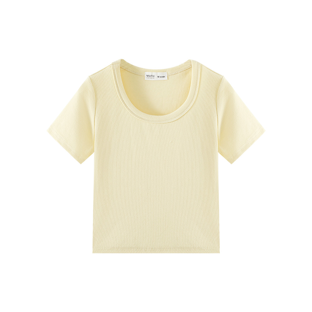 Áo thun ngắn tay Mutu Cotton nữ thiết kế mới mẻ Inspired by INS và phong cách Niche phù hợp mùa hè