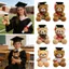 BEABOUT 18cm Bác Sĩ Gấu Đồ Chơi Sang Trọng, Búp Bê Thú Nhồi Bông Mềm Mại Dễ Thương, Hoạt Hình Sáng Tạo Hoa Accessorie DIY Tốt Nghiệp Tốt Nghiệp