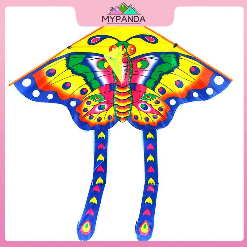 MYPANDA 1 Bộ 90 * 50CM thể thao ngoài trời diều thả bướm đồ chơi trẻ em có tay cầm.