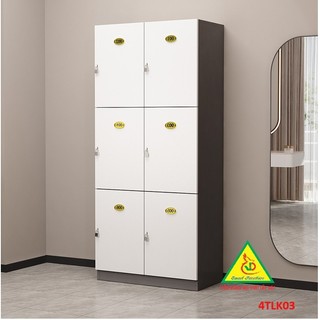 Tủ Locker gỗ MDF lưu trữ an toàn và thẩm mỹ TLK403 - Nội thất lắp rắp VIEDNONGADV