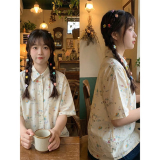 Áo sơ mi cotton graffiti in kỹ thuật số cho trẻ em, màu hải quân, hàng sẵn có