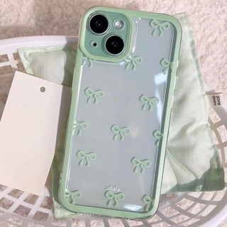 Đơn Giản Rắn Màu Bowknot Trường Hợp Điện Thoại Cho iPhone 17 16 15 14 13 12 11 Pro Max X Xr Xs Max 7 8 Plus