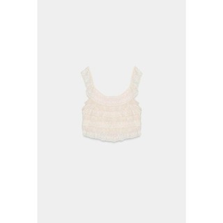 Áo Vest ren cổ tròn không tay cổ tròn Z Spring 7521028