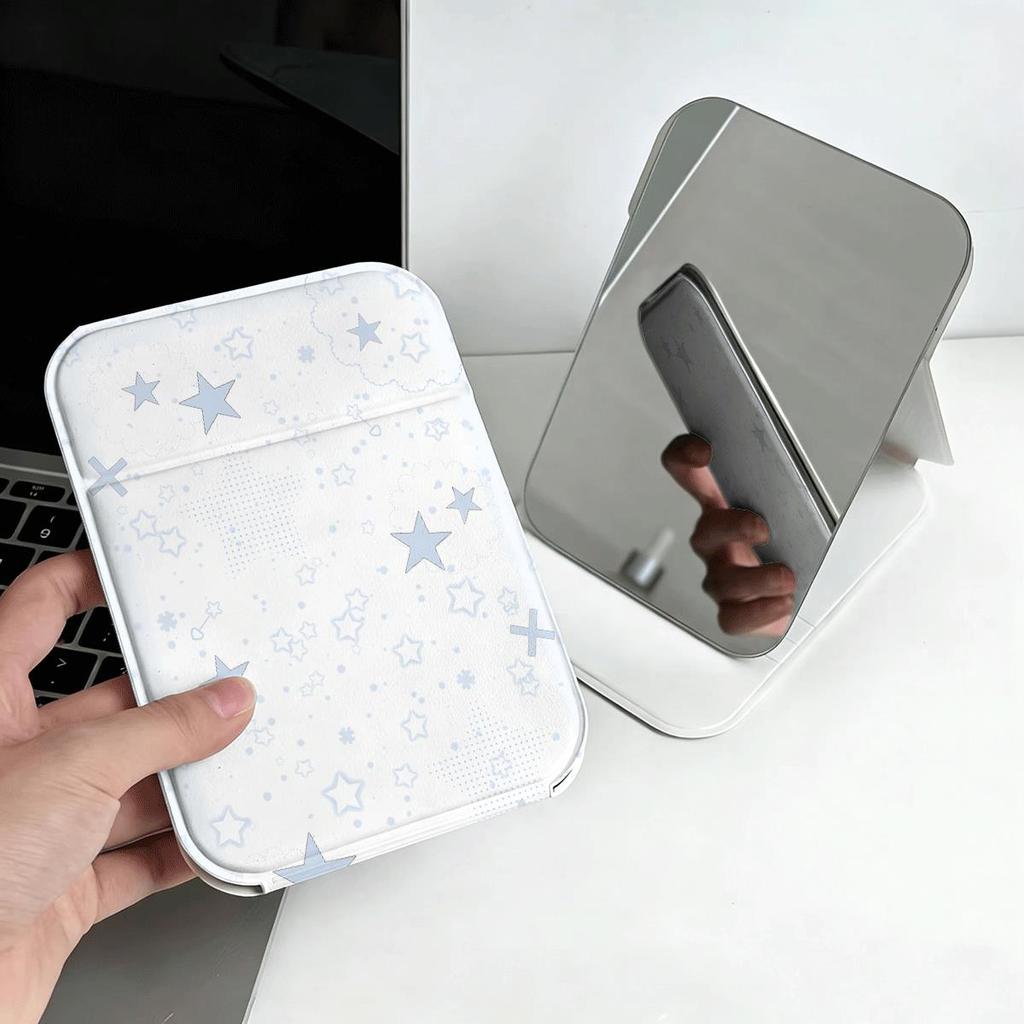 Xanh lá cây nhạtcolor Gương Trang Điểm Gập Đa Năng, Phù Hợp Dùng Văn Phòng  Du Lịch