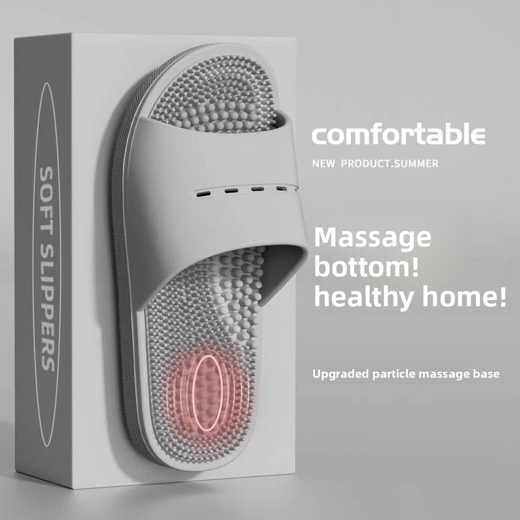 Unisex PVC Trượt Massage Dép Chống Trơn Trượt Giày Gia Đình Cặp Đôi
