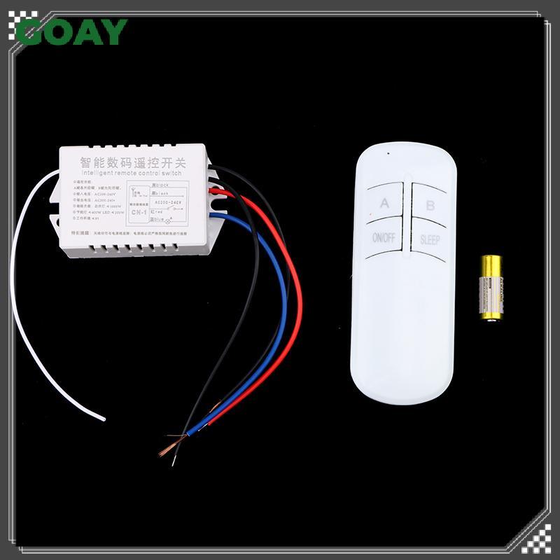 Công tắc đèn điều khiển từ xa kỹ thuật số GOAY Công tắc bật tắt không dây cho đèn chùm bóng đèn 220V RF433 1 / 2 / 3 / 4 Cách VN