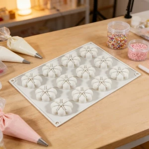 SA 12 Khoang Khuôn Silicon Bí Ngô Silicon Cấp Cho Bánh Mousse