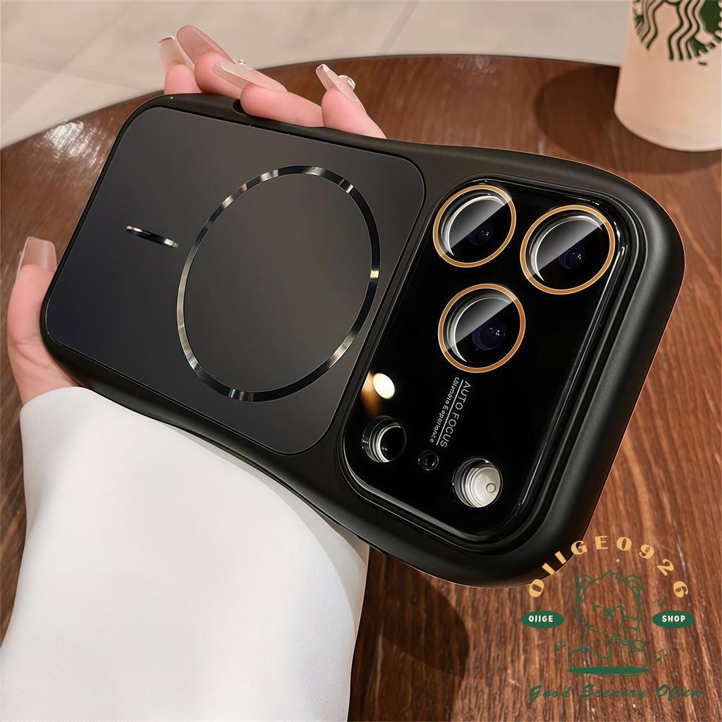 【 Ốp lưng iPhone17 】 Vỏ điện thoại từ tính mờ AG chất lỏng chống rơi iphone17 Pro Max 16 15 14 13 12 cho vỏ iPhone Vỏ mềm silicon TPU chống sốc
