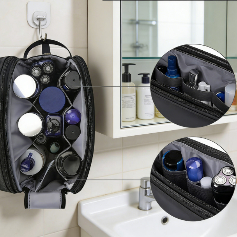 Túi đựng mỹ phẩm & đồ vệ sinh cá nhân chống nước, dung tích lớn nhẹ, phụ kiện du lịch & ký túc xá tiện dụng