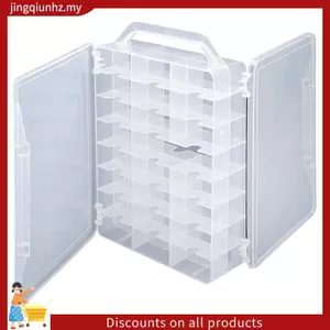 Hai Mặt 46 Lưới May Sắp Xếp Chỉ Spool Hộp Bảo Quản, Cho Thêu Flos, Trang Sức