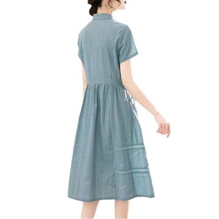 Váy nữ mùa hè mới, kiểu dáng rộng rãi, dành cho người dáng nhỏ nhắn, thiết kế ôm eo tạo vẻ ngoài trẻ trung.