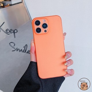 Dành Cho Redmi Note 15 14 13 Pro Plus SE Pro + RedmiNote15 5G 4G Vỏ Điện Thoại Màu Cam Đơn Giản Màu Kẹo Mờ Mờ Mờ Bé Trai Cô Gái Vỏ Mềm Trong Suốt