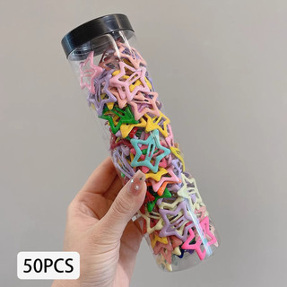 Kẹp tóc hình ngôi sao hoạt hình màu kẹo, phù hợp cho nữ và bé gái