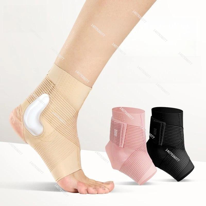 Nẹp mắt cá chân unisex với miếng đệm silicon, chống bong gân và bảo vệ khớp, phù hợp thể thao ngoài trời