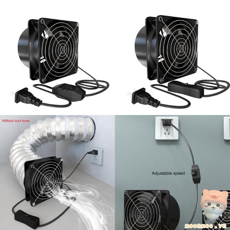 Mặt Trăng AC220-240V Quạt Hút Không Khí Thông Gió Kim Loại Quạt Hút Mini Hút Phòng Tắm Vệ Sinh Tường Ống Quạt