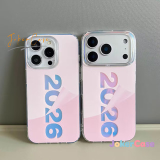 Ốp Lưng Cho IPhone 15 13 11 16 17 14 12 Pro Max 17AIR 15 7 8 Plus X XR Max Bìa mềm trong suốt năm mới đơn giản 2026