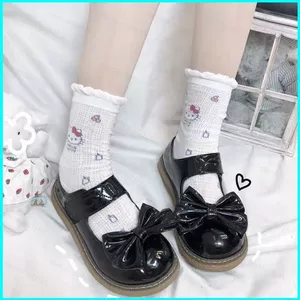 Tất JKitty Gothic Ren Dễ Thương, Phong Cách Nhật Bản Cho Sinh Viên