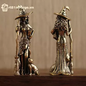 Ge Magic Moon Witch Trang trí, Trang trí nội thất, Trang trí phòng khách / Trang trí lối vào, Đồ nội thất gia đình, Tượng phù thủy n