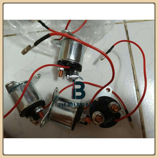 Rơ Le Đề Khởi Động Máy Phát Điện 2KW 3KW Dùng Cho Động Cơ Xăng 168F, GX160, GX200 (Rơle Bình Ắc Quy 12V)