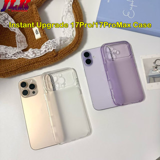 [JLK] Nâng cấp tức thì Vỏ TPU mờ sang trọng 17Pro / 17ProMax cho iPhone 13 14 15 16 17 Pro Max Bảo vệ chống sốc Vỏ mềm trong suốt