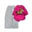 Sét bộ quần áo da cá in Ngựa xám + áo phông oversized hình CON LỪA, lý tưởng -quanaaounisex94