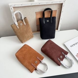 Mới Retro Mờ Da Thật Da Thật Da Túi Điện Thoại Di Động Nữ Đa Năng Đeo Vai Lớp Đầu Tiên Da Bò Đeo Chéo-