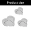 Cc 3 Khuôn Silicon Trái Tim Rỗng Khuôn Silicon Đa Năng Cho Xà Phòng Handmade Và Đúc Nhựa