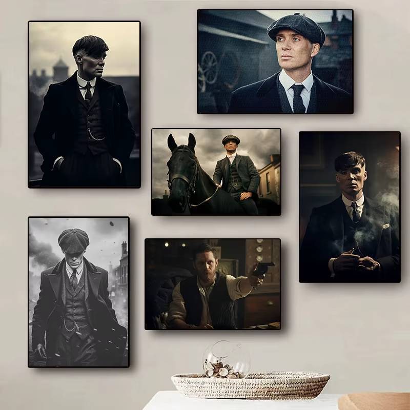 Peaky Blinders TV Play Classic Pop Poster In Canvas Tranh Treo Tường Nghệ Thuật Hình Ảnh Phòng Khách Rạp Chiếu Phim Trang Trí Nhà