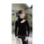 Mutu Hot Girl - Áo Thun Nữ Xuân 2026 Cổ Cao Tay Dài, FitSlim Ôm Body, Phong Cách Sang Trọng