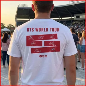 Áo Thun GC1 Mềm Mại Cho Concert BTS World Tour 2026 - Size 110cm đến 6XL