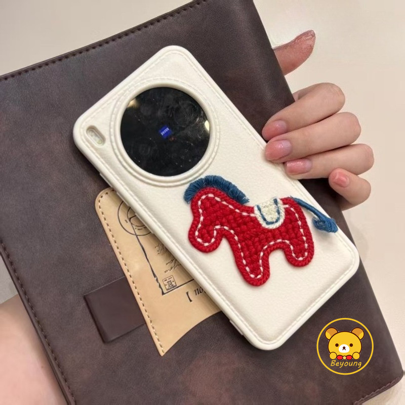 Ốp Điện Thoại Năm Mới Pony Dễ Thương Cho iPhone 14 Plus 13 12 Mini 11 Pro Max Bao Da Hoạt Hình Ốp Mềm Chống Sốc
