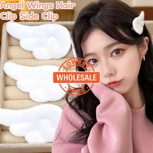 Kẹp tóc dự tiệc theo chủ đề | Thiết kế cánh thiên thần cho kiểu tóc Cosplay hàng ngày, kẹp bên đa chức năng với cơ chế mềm chắc chắn