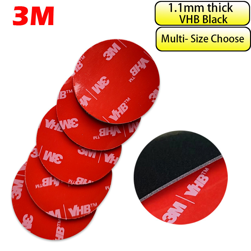Miếng dán 3M VHB 5952 hai mặt màu đen cho Dash Cam, tự dính, kích thước 10-15-60-82mm