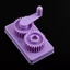 NOTE1 Giấy Quilling Crimper, Chức năng uốn màu tím Máy giấy uốn, Công cụ dập nổi Bump Máy nhăn nhựa Máy làm sóng Giấy Crimper Dụng cụ tác phẩm nghệ thuật thủ công