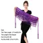Váy khiêu vũ bụng Roly sequin decorate, trang phục biểu diễn với tua rua và khăn quàng cổ gợi cảm
