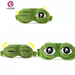 Springevenstar Ếch Buồn Ếch 3D Mắt Mặt nạ Ngủ Ngộ nghĩnh Còn Lại Ngủ Quà Tặng Vui Nhộn Springevenstar