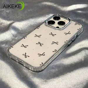 Ốp Điện Thoại Mạ Nơ Thanh Lịch Cho Honor 500 Pro 400 Lite 300 Ultra 200 Smart 100 90 Lite 80 70 Pro Plus 60 50 Pro SE GT Pro Power Win RT Vỏ Chấm Dễ Thương Ốp Lưng Mềm Trong Suốt