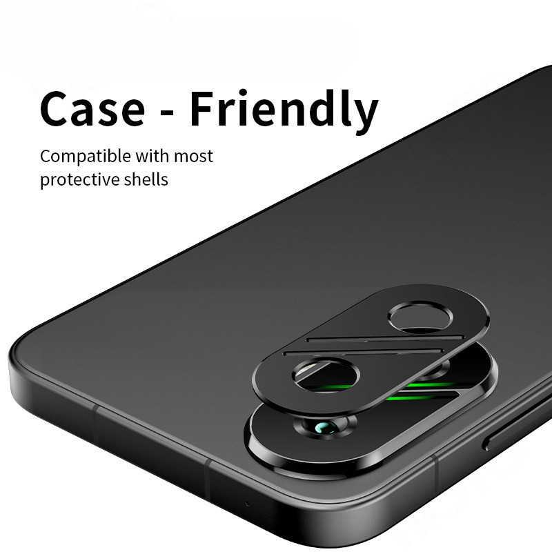 Dành Cho Xiaomi Poco F7 Nhôm Mờ Kim Loại Bảo Vệ Ống Kính Máy Ảnh Cho Xiaomi PocoF7 Phim Bảo Vệ Ống Kính Rỗng