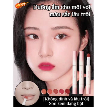 【Không Dính Ly/Trôi Màu】Son Kem Lì Phấn Kiểu Hàn/Son Lì Phấn Siêu Lâu Trôi/Màu Đẹp Tự Nhiên
