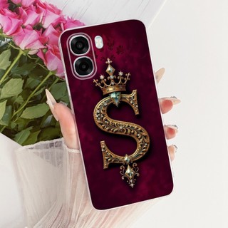 Dành Cho OPPO A6 A6x 2026 Ốp Lưng CPH2783 CPH2831 Chữ Cái Ban Đầu Thời Trang Silicon Mềm Cho OPPO A6t Pro 4G CPH249 OPPOA6x Fundas
