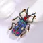 SAIA Beetle Trâm cài, Phong Cách Vintage Punk Phong Cách Côn Trùng Pin, Pha Lê Cao Cấp Sang Trọng Thiết Kế Tinh Tế Kim Cương Giả Trâm Quà Tặng Cho Bạn Bè