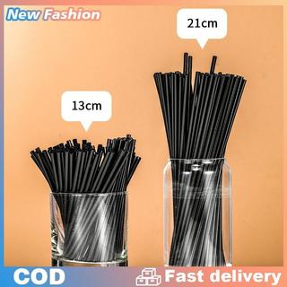 500Pcs dùng một lần ống hút 21/13cm màu đen dài ngắn Wedding party supplie